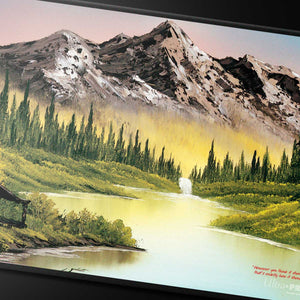 UP Playmat Bob Ross Mountain Retreat Black Stitched