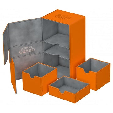 UG TWIN FLIP N TRAY DECK CASE XENOSKIN ORANGE 200+