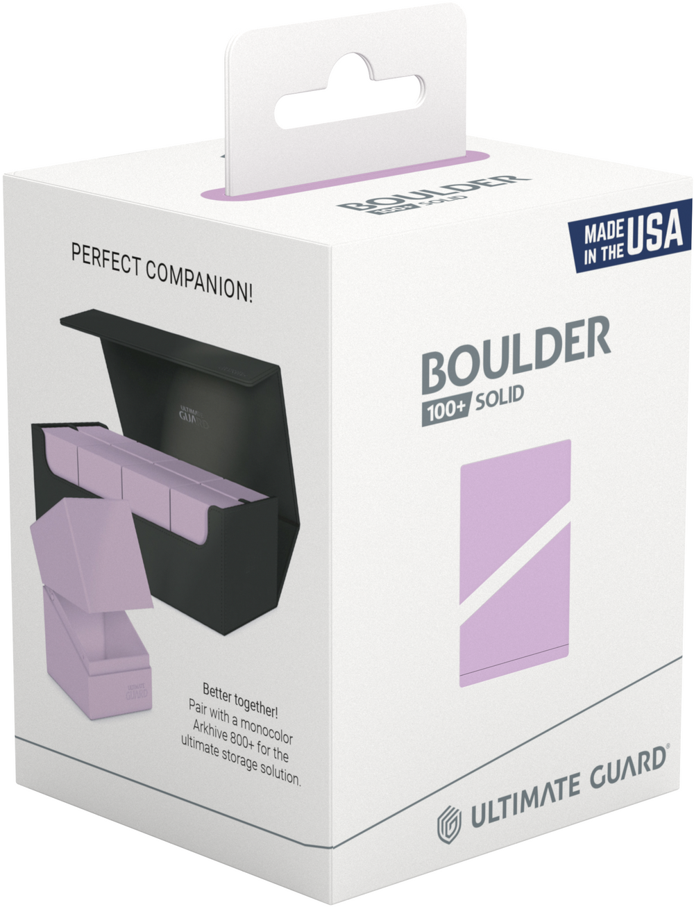UG Deck Case Boulder 100+ Pastel Solid Lavender Purple