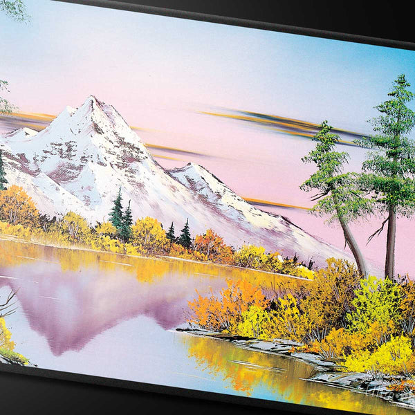 UP Playmat Bob Ross Mighty Mountain Lake Black Stitched