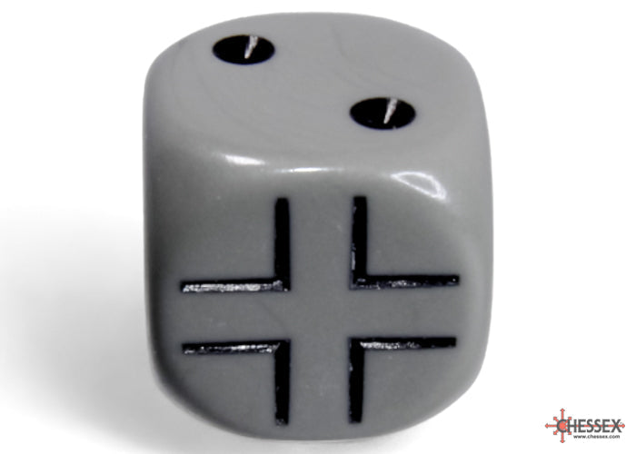 Chessex: WWII German Opaque Dark Grey/Black 12D6 16mm Dice