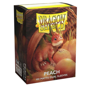Dragon Shield Sleeves Dual Matte Peach 100ct