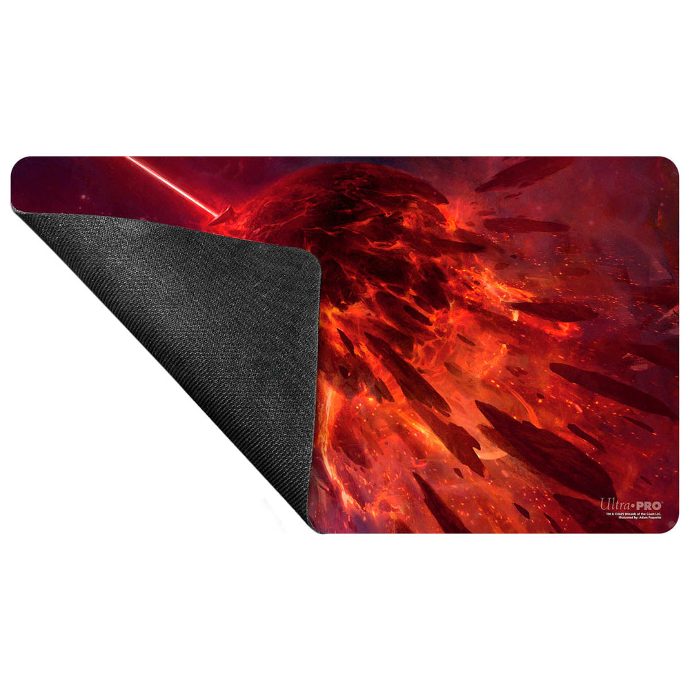 UP Playmat MTG Edge of Eternities Mythic Land Red