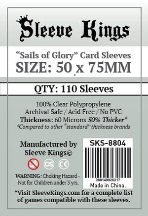 SK 'Sail of Glory' Sleeves 50mm x 75mm 110ct