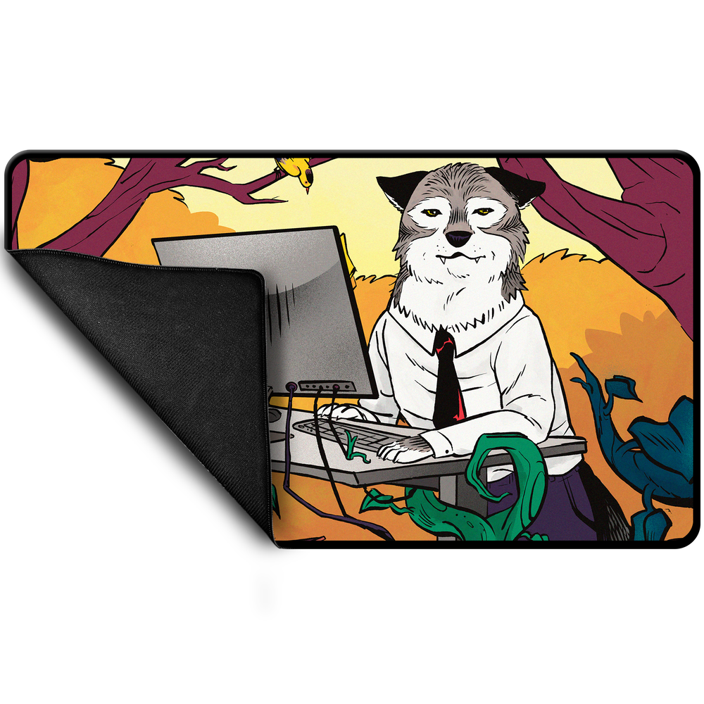 UP Playmat MTG Secret Lair Not A Wolf Black Stitched
