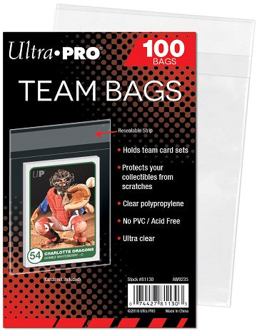 UP Sleeves Team Bags Reseal 100ct