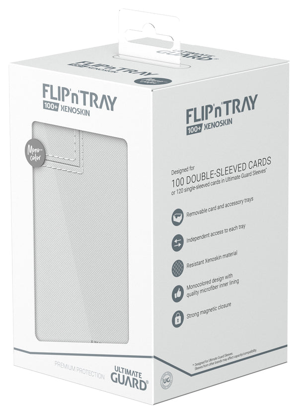 UG FLIP N TRAY DECK CASE MONOCOLOR WHITE 100+