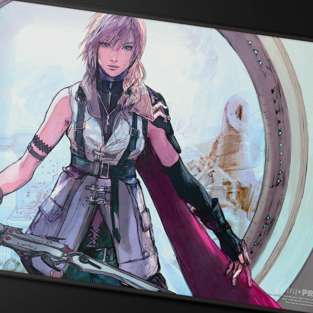 UP Playmat MTG Universes Beyond Final Fantasy Black Stitched Premium W