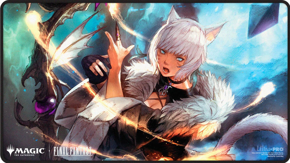 UP Playmat MTG Universes Beyond Final Fantasy Black Stitched Premium Z