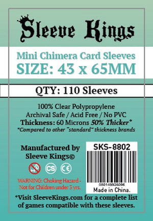 SK Mini Chimera Sleeves 43mm x 65mm 110ct