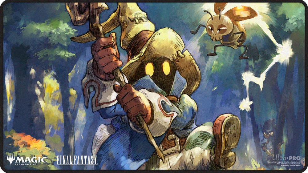 UP Playmat MTG Universes Beyond Final Fantasy Black Stitched Premium Y