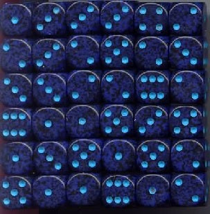 Chessex: Speckled 36D6 Cobalt 12mm