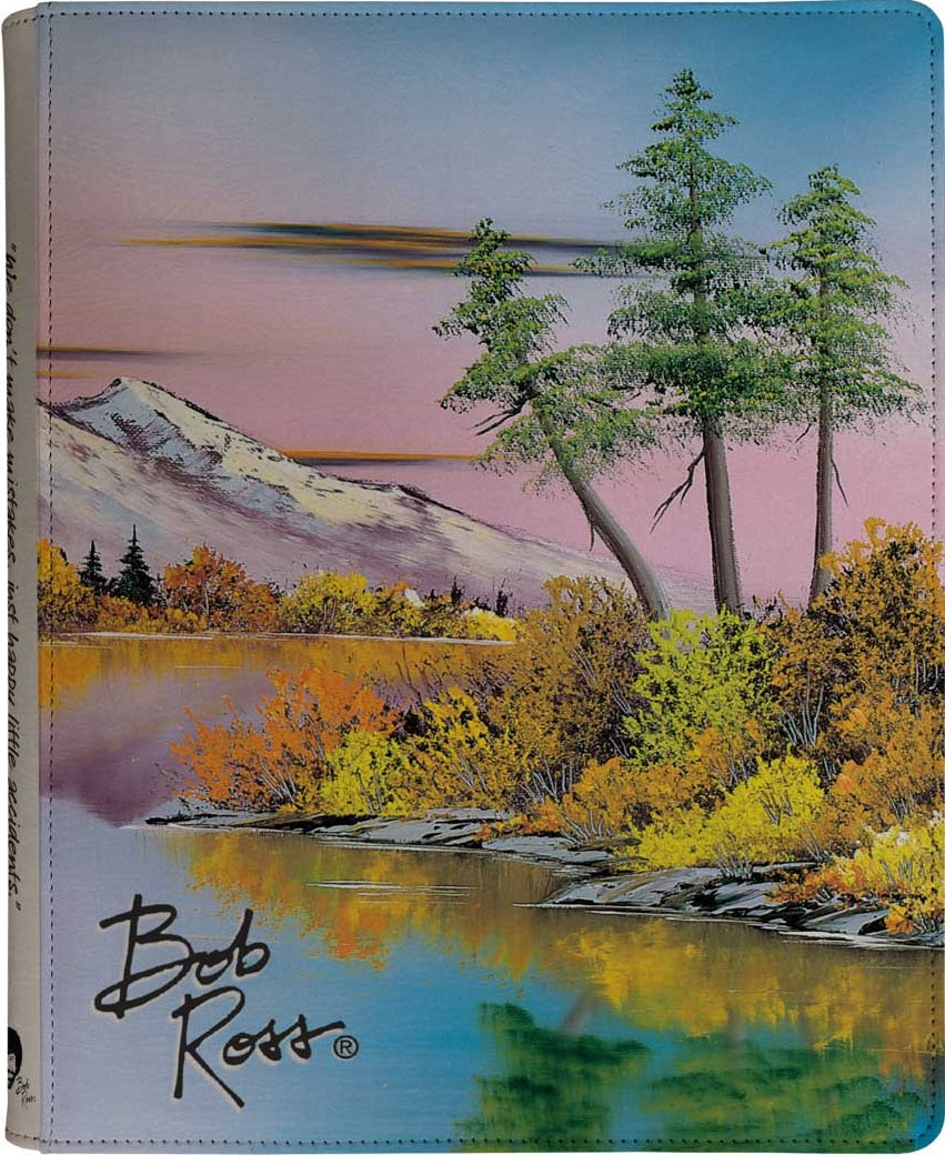 UP Zip Binder Pro 9pkt Bob Ross Mighty Mountain Lake