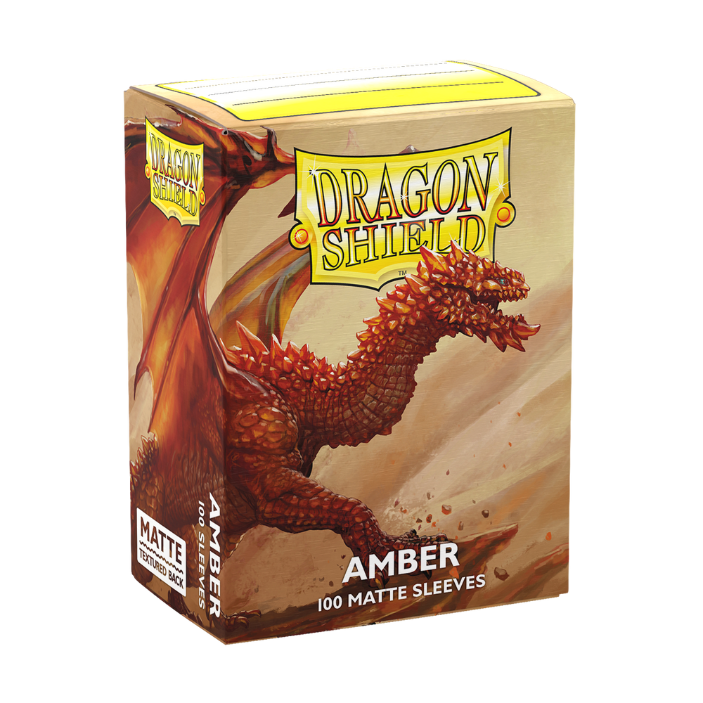 Dragon Shield Sleeves Matte Amber 100ct