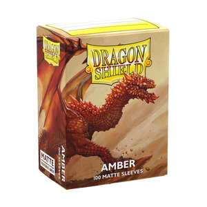 Dragon Shield Sleeves Matte Amber 100ct