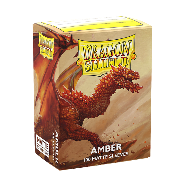 Dragon Shield Sleeves Matte Amber 100ct