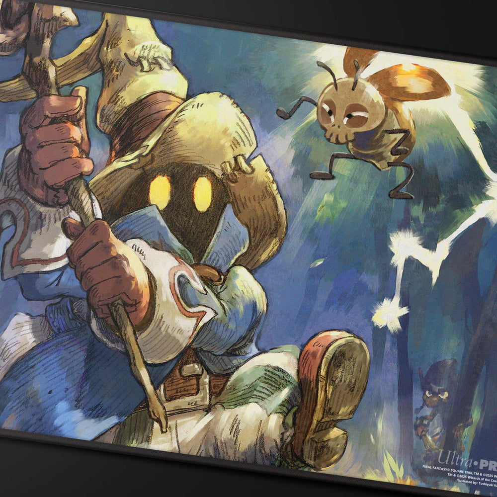 UP Playmat MTG Universes Beyond Final Fantasy Black Stitched Premium Y