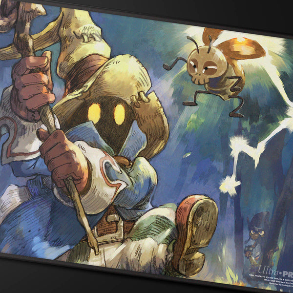UP Playmat MTG Universes Beyond Final Fantasy Black Stitched Premium Y