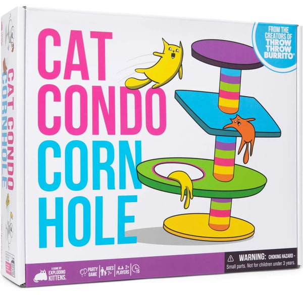 Cat Condo Cornhole Board Game